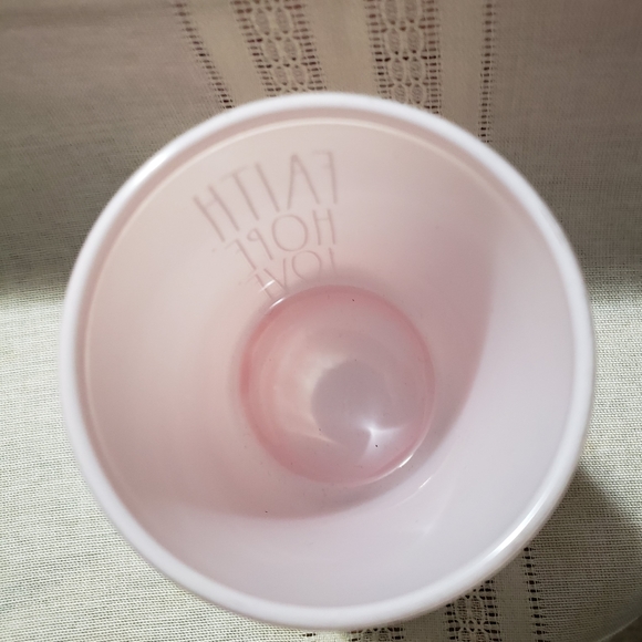 FAITH, HOPE, LOVE. Rae Dunn Bathroom Holder - Picture 3 of 3